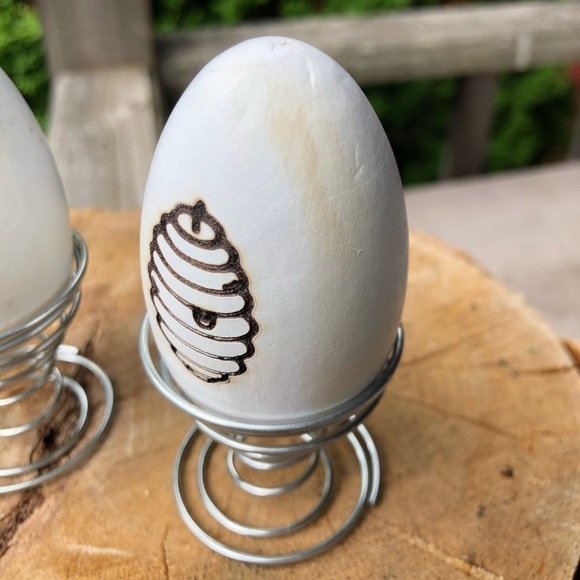 BEE Kind Farmhouse Wood Egg With Stand Decor Set - Picture 5 of 8